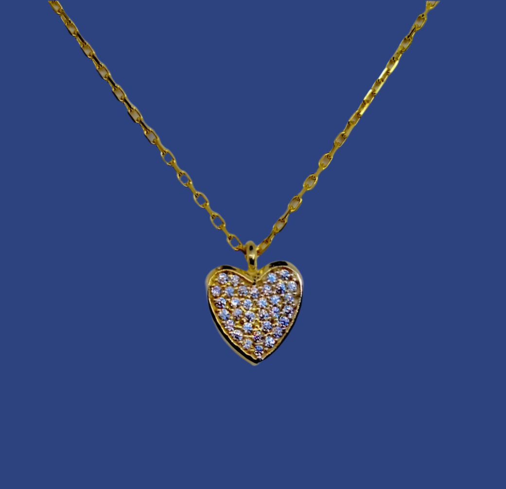 Ladies Heart Pendant Necklace!