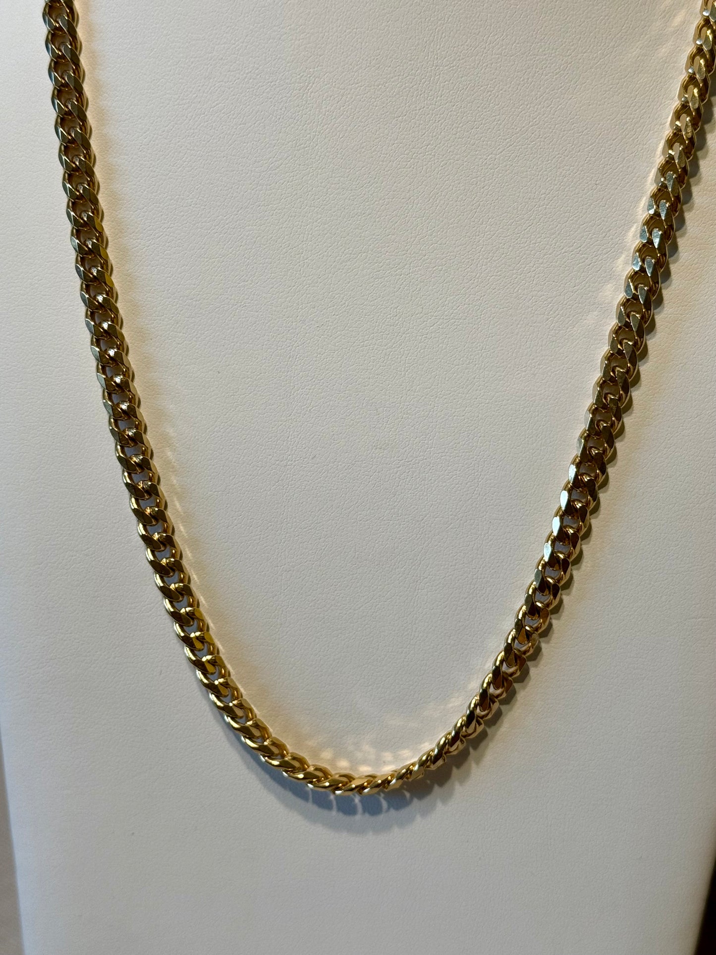 Steel Chain Curb Necklace! 24”
