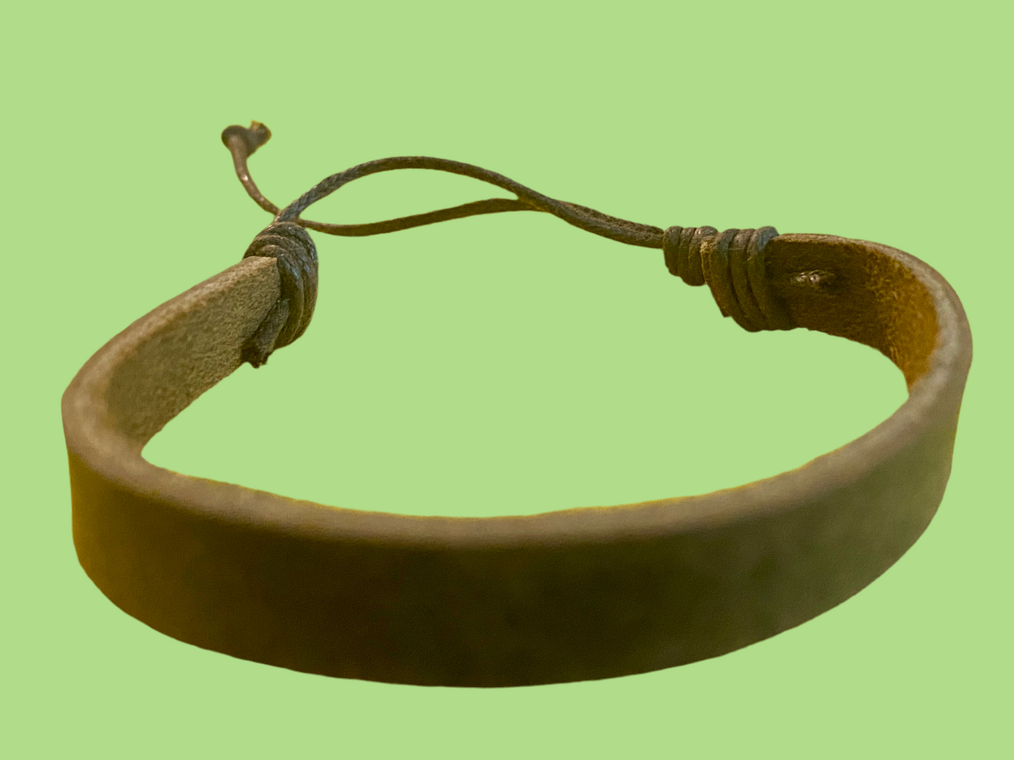 Handmade Leather Strip Bracelet!