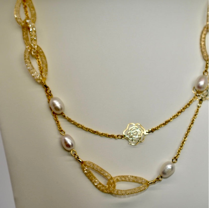 14K Gold Filled Statement Necklace!