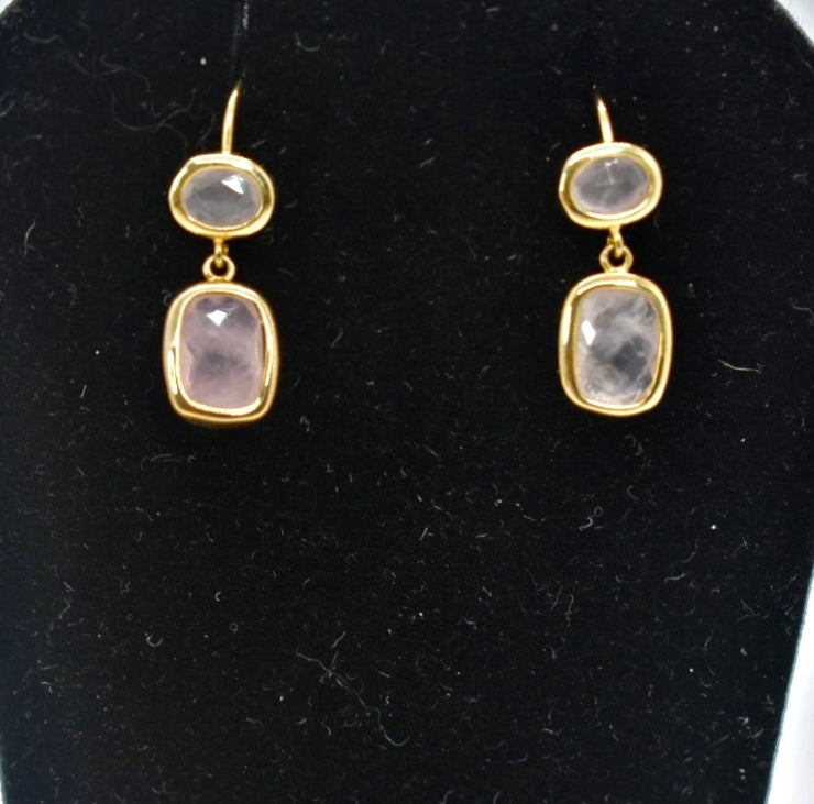 Gold Filled Quartz Earrings!
