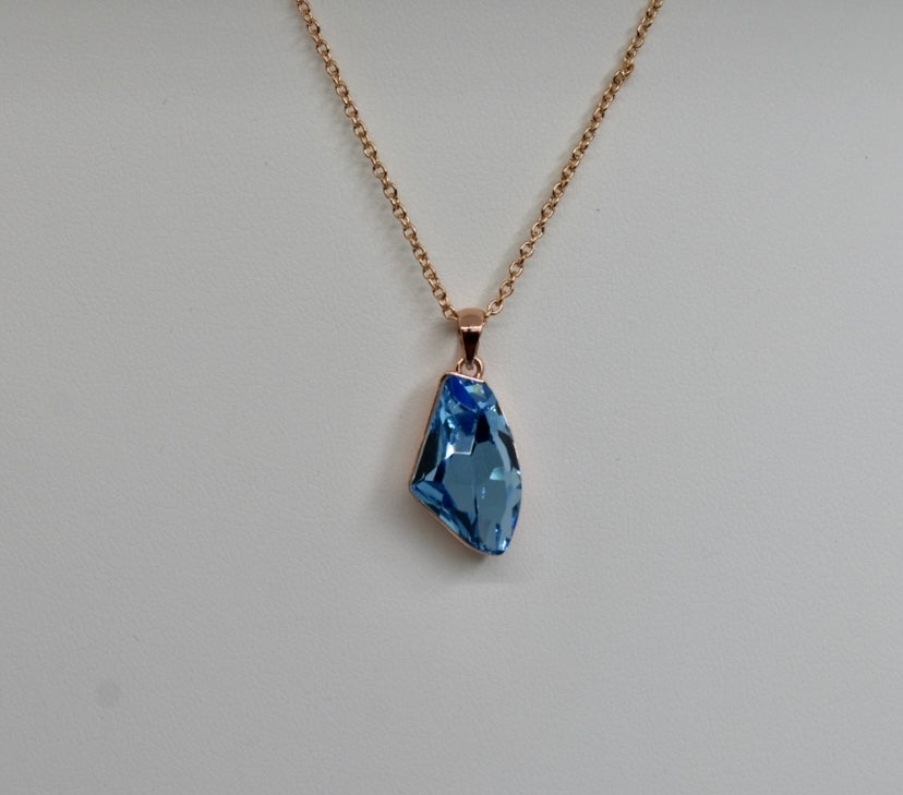 Blue Crystal Necklace!