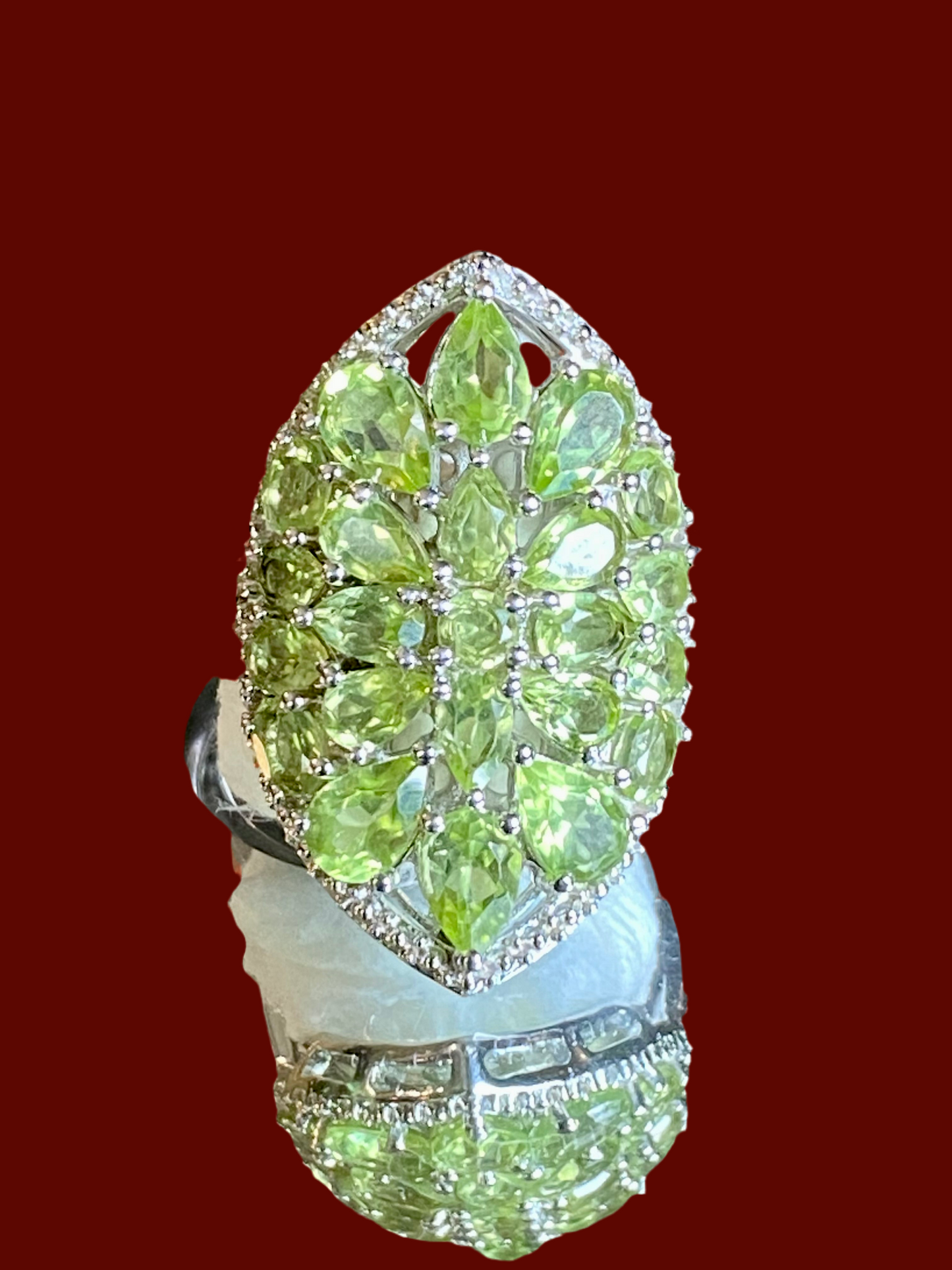 Peridot Shield Ring! 5