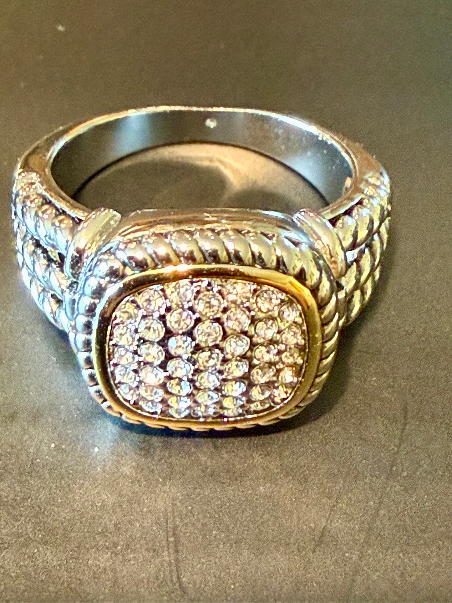 Pave Roped Band Ring! 9