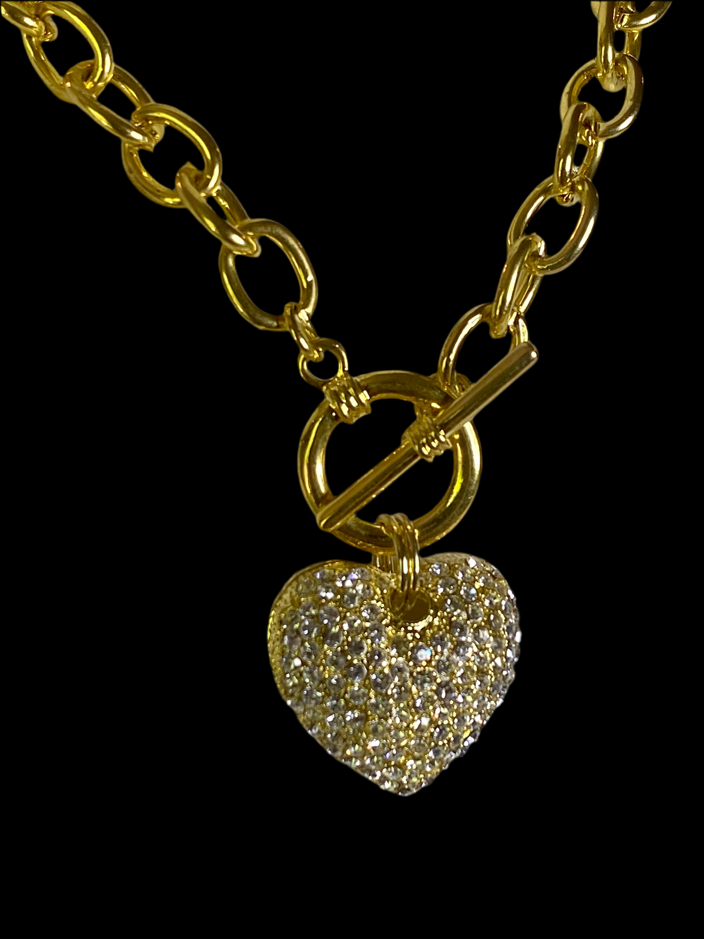 Ladies Heart Pendant Necklace!