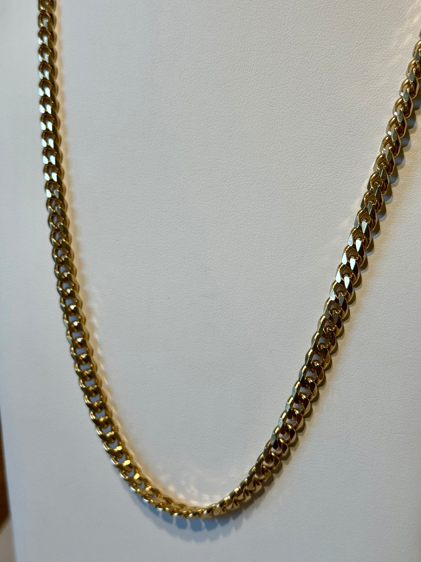 Steel Chain Curb Necklace! 24”