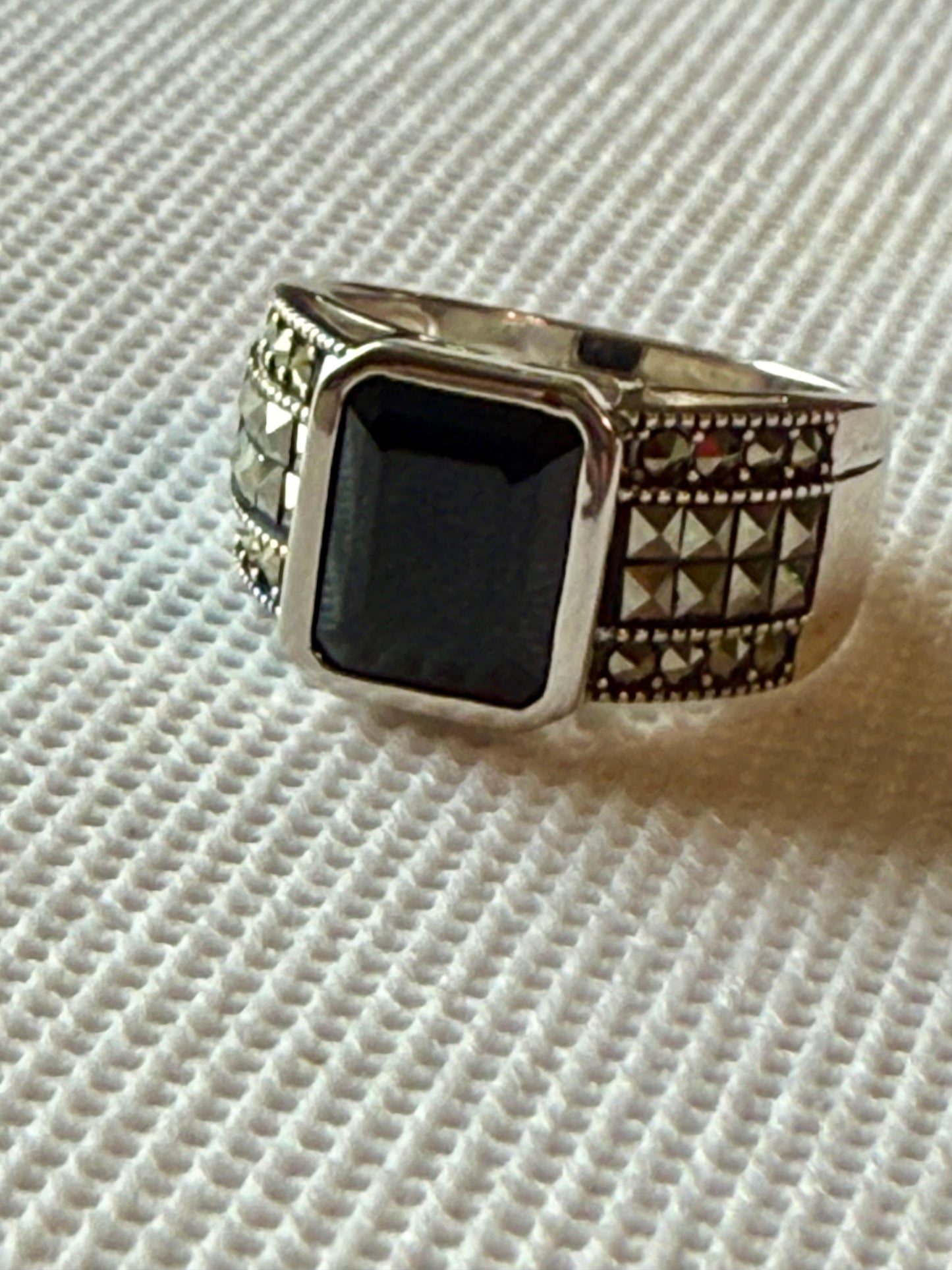 Spinel And Sterling Silver Ring, 7