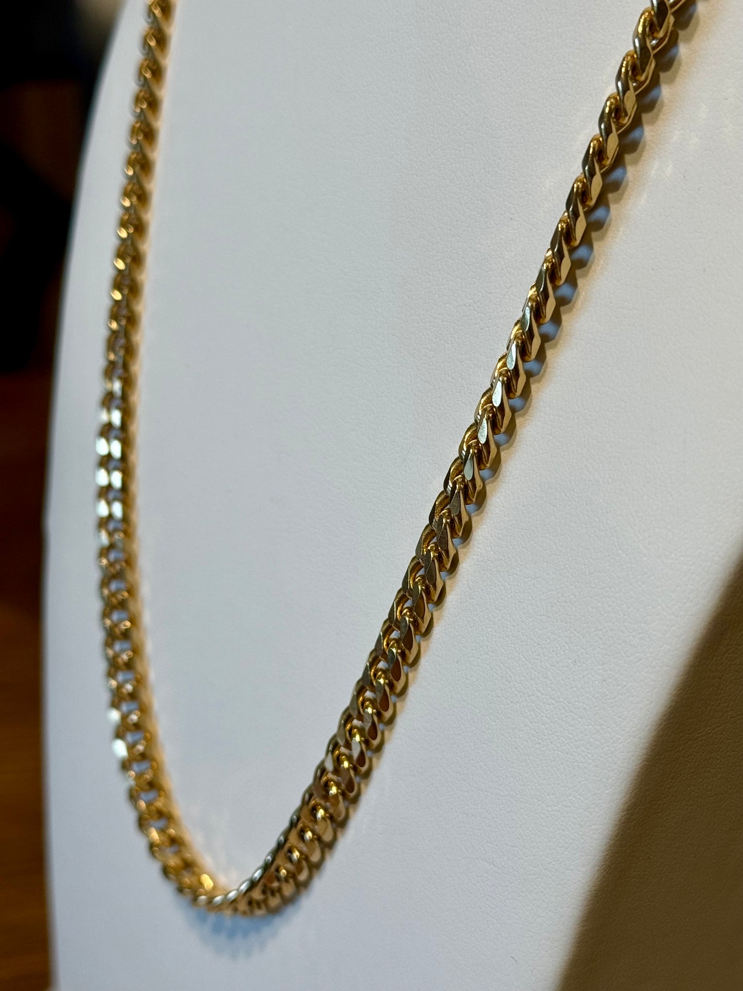 Steel Chain Curb Necklace! 24”