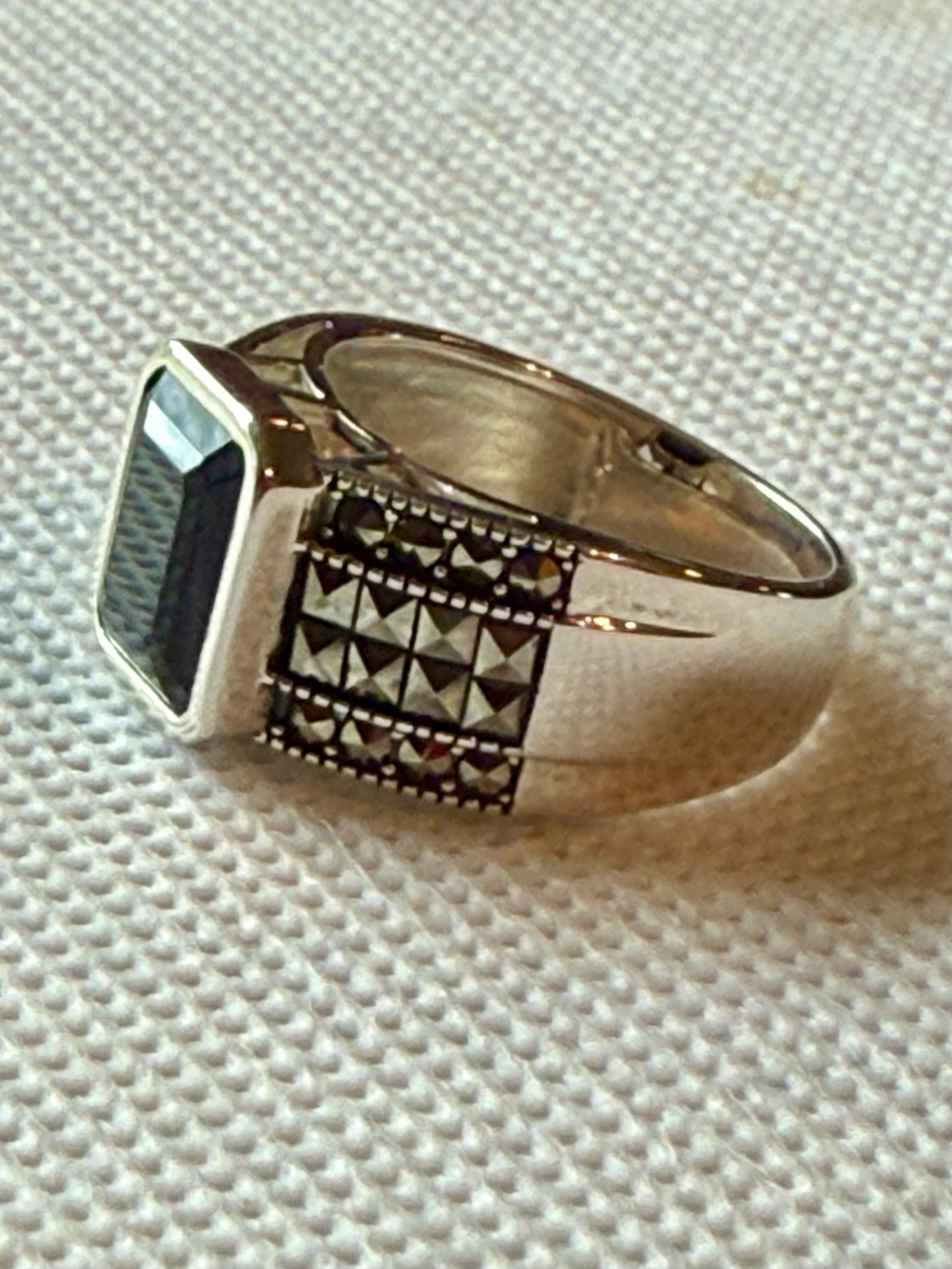 Spinel And Sterling Silver Ring, 7