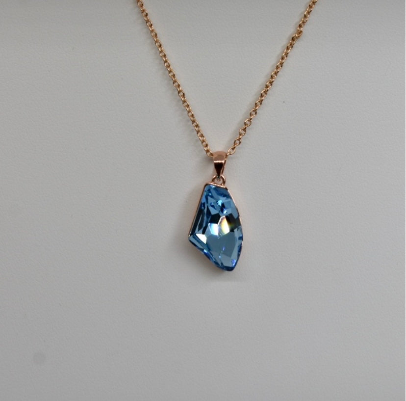 Blue Crystal Necklace!