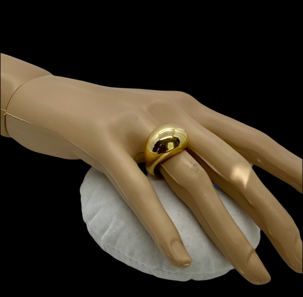 14K Gold Plated Signet Ring! 7