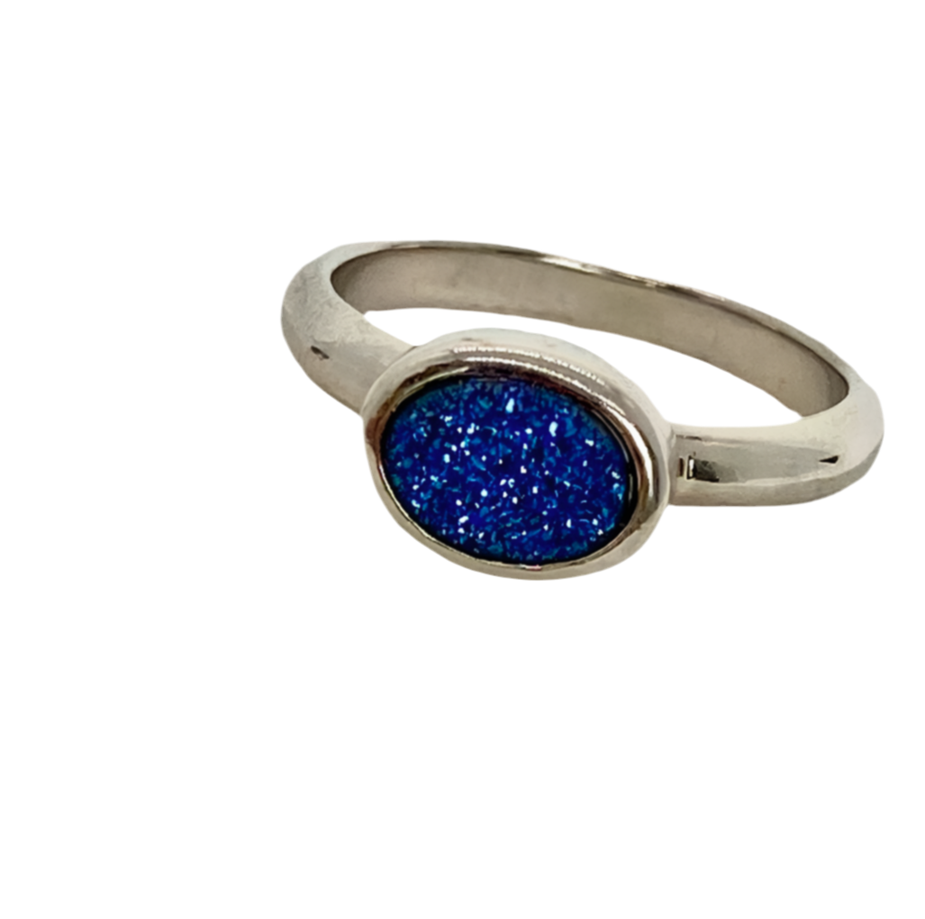 Blue Druzy Ring! 8