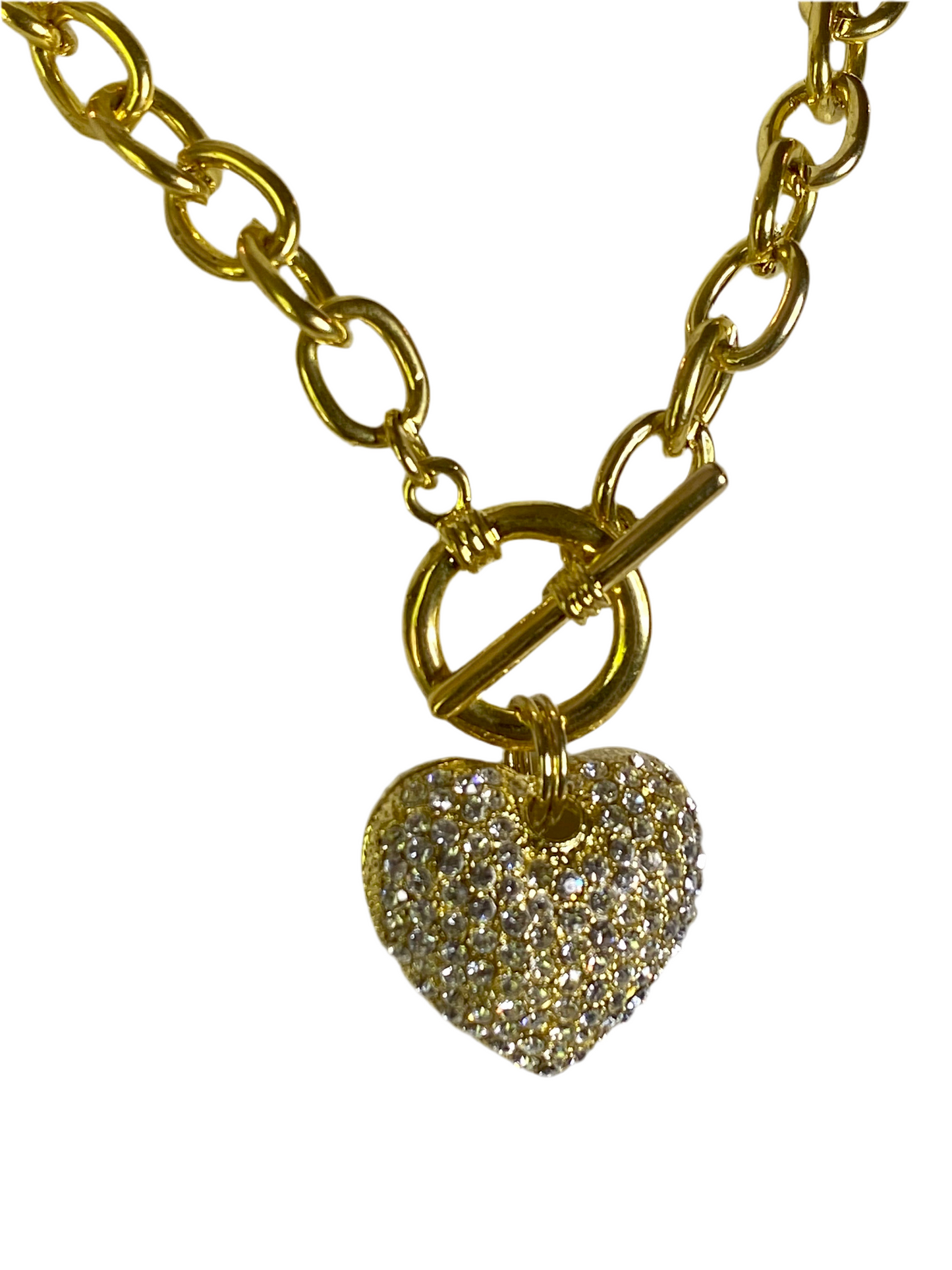 Ladies Heart Pendant Necklace!