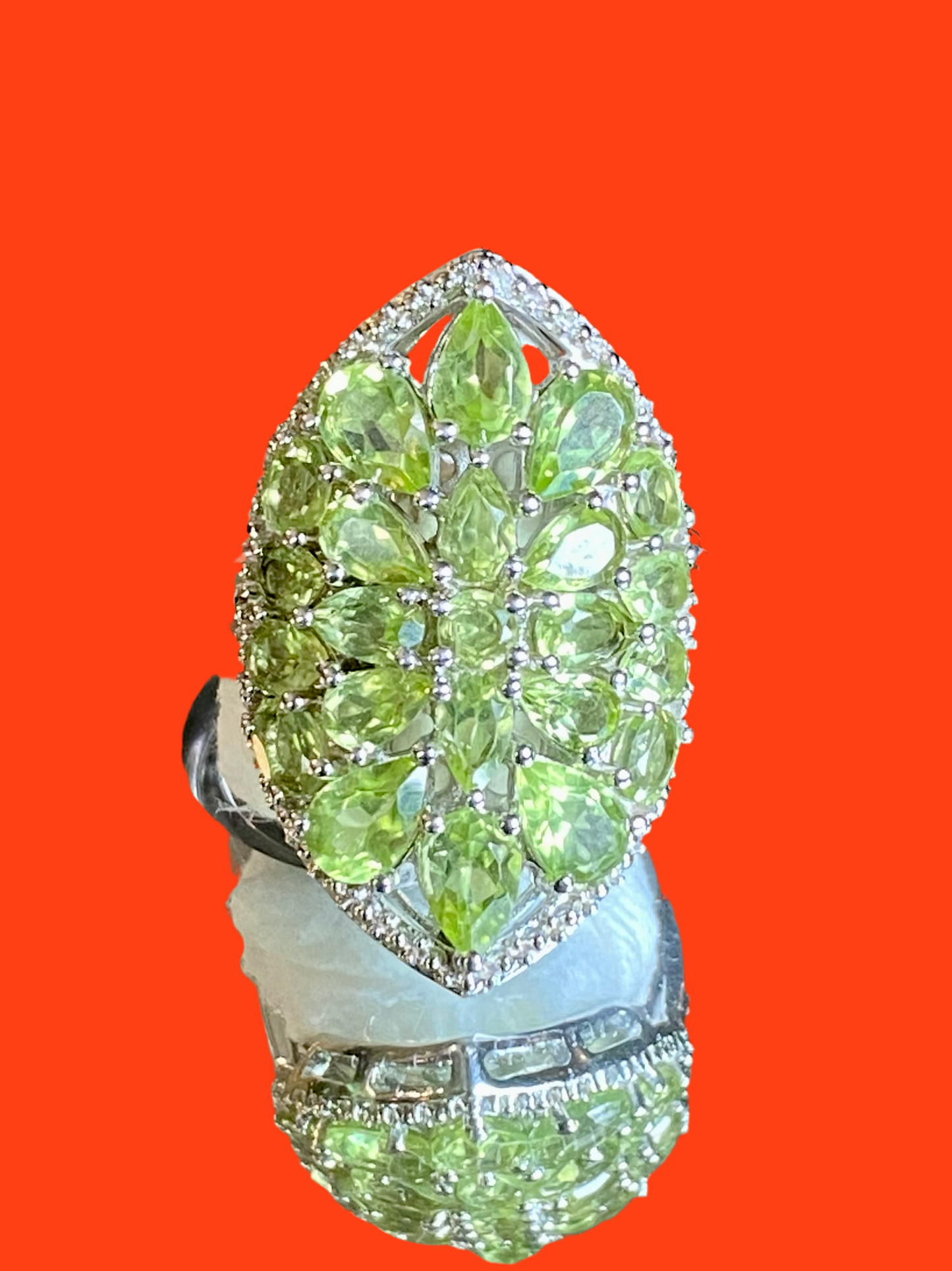 Peridot Shield Ring! 5