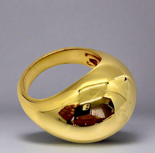 14K Gold Plated Signet Ring! 7