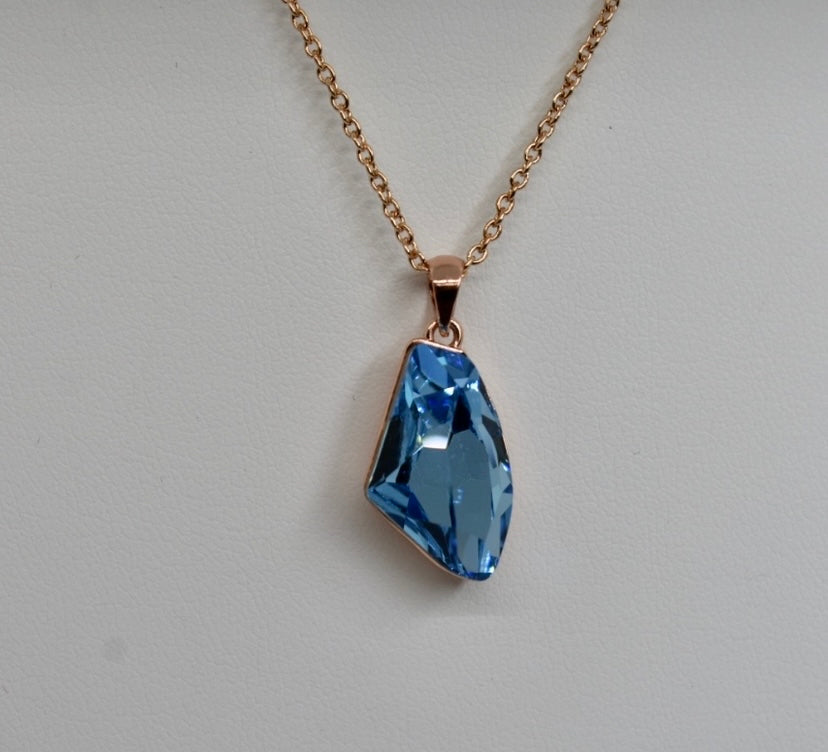 Blue Crystal Necklace!