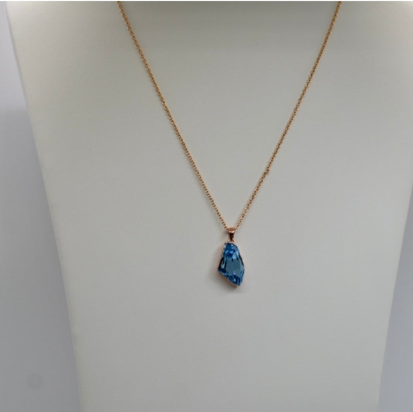 Blue Crystal Necklace!