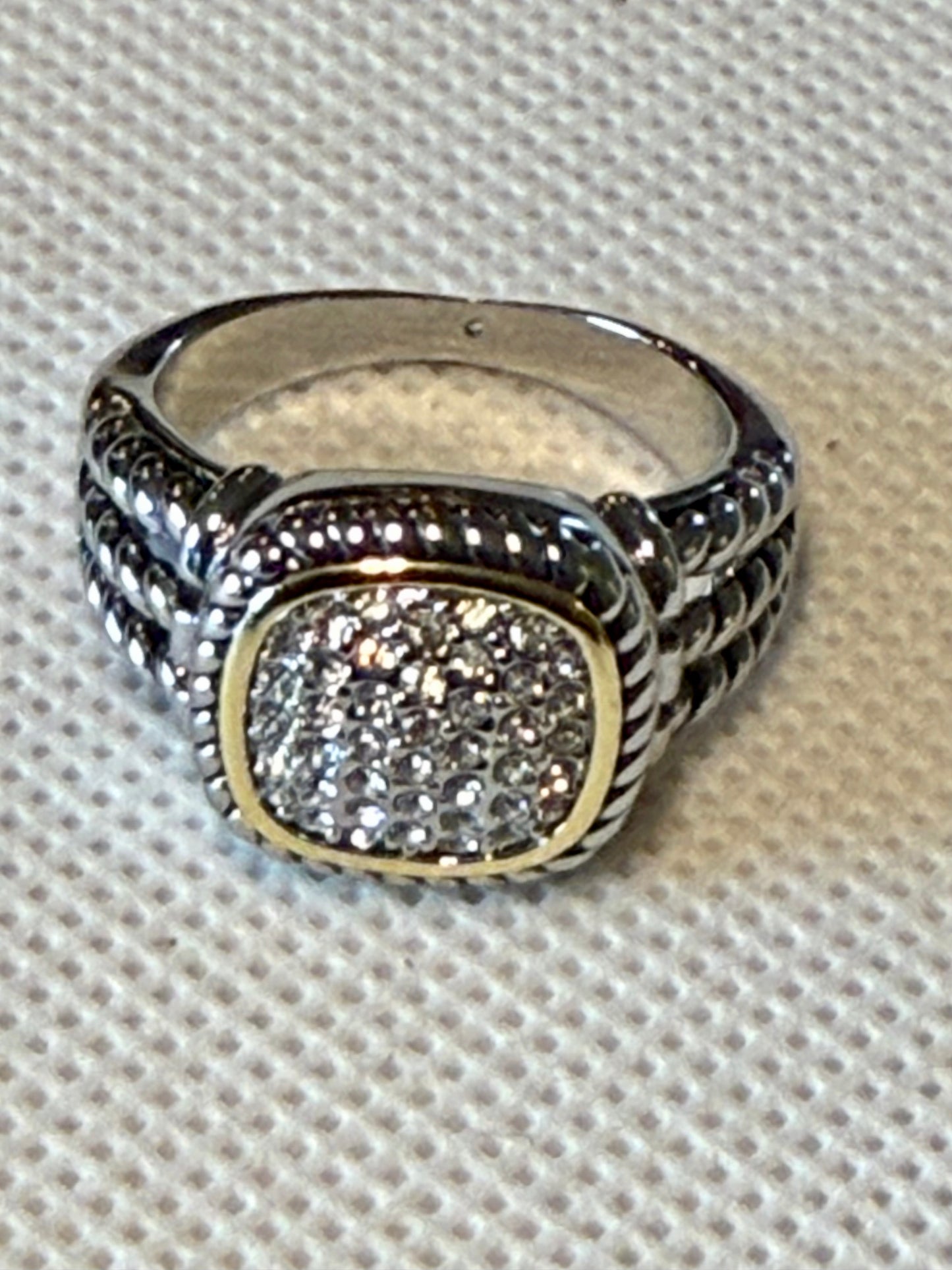 Pave Roped Band Ring! 9