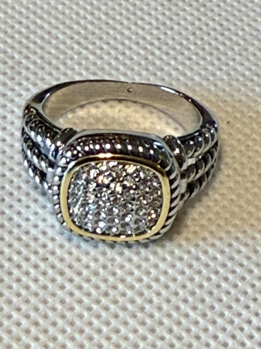 Pave Roped Band Ring! 9