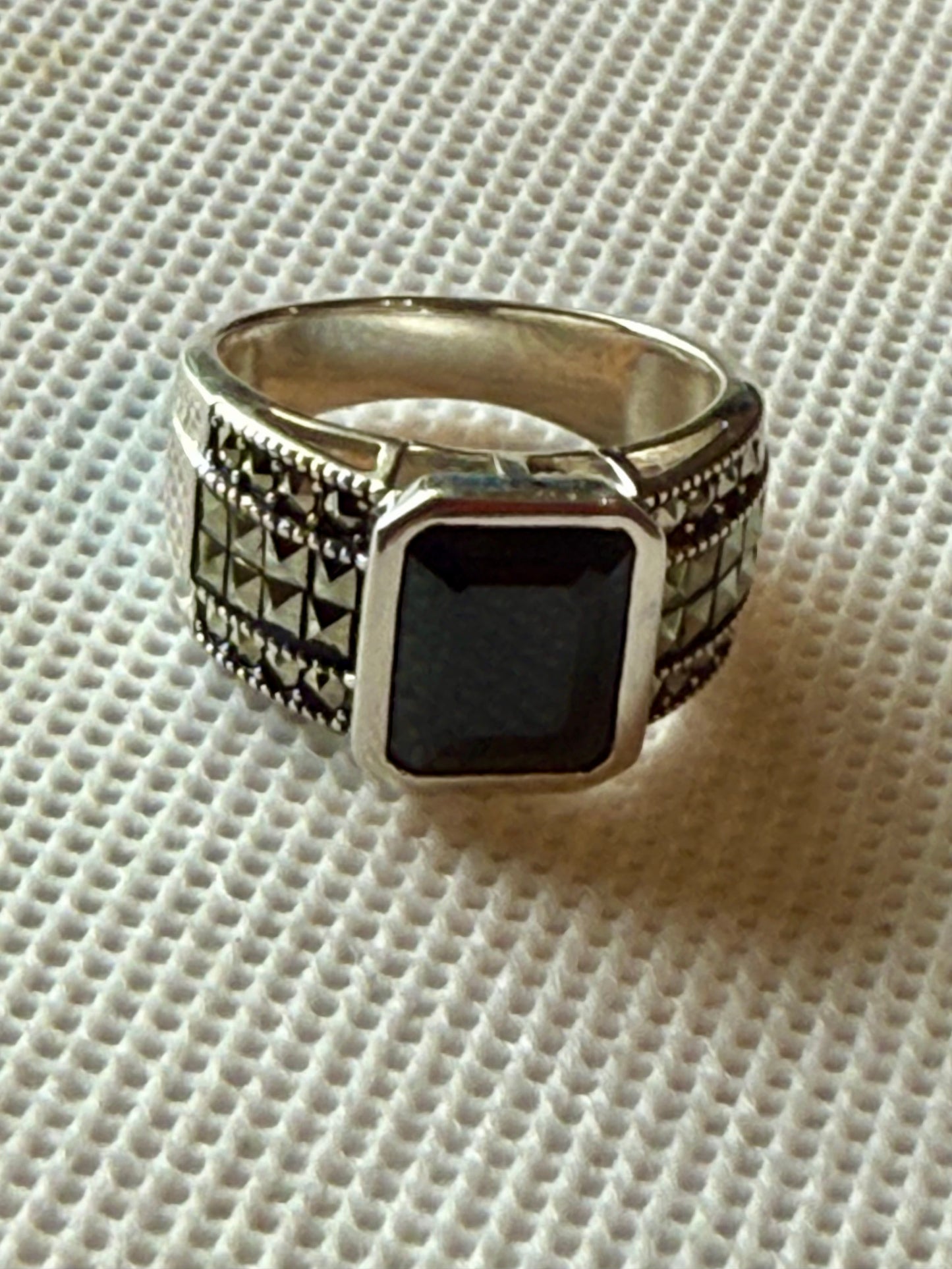Spinel And Sterling Silver Ring, 7