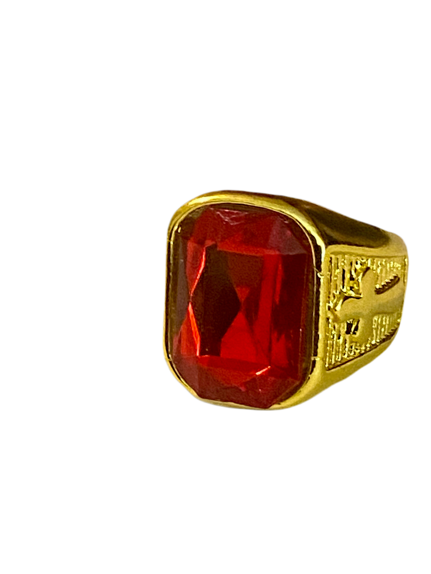 Gold Plated Cross Ring!