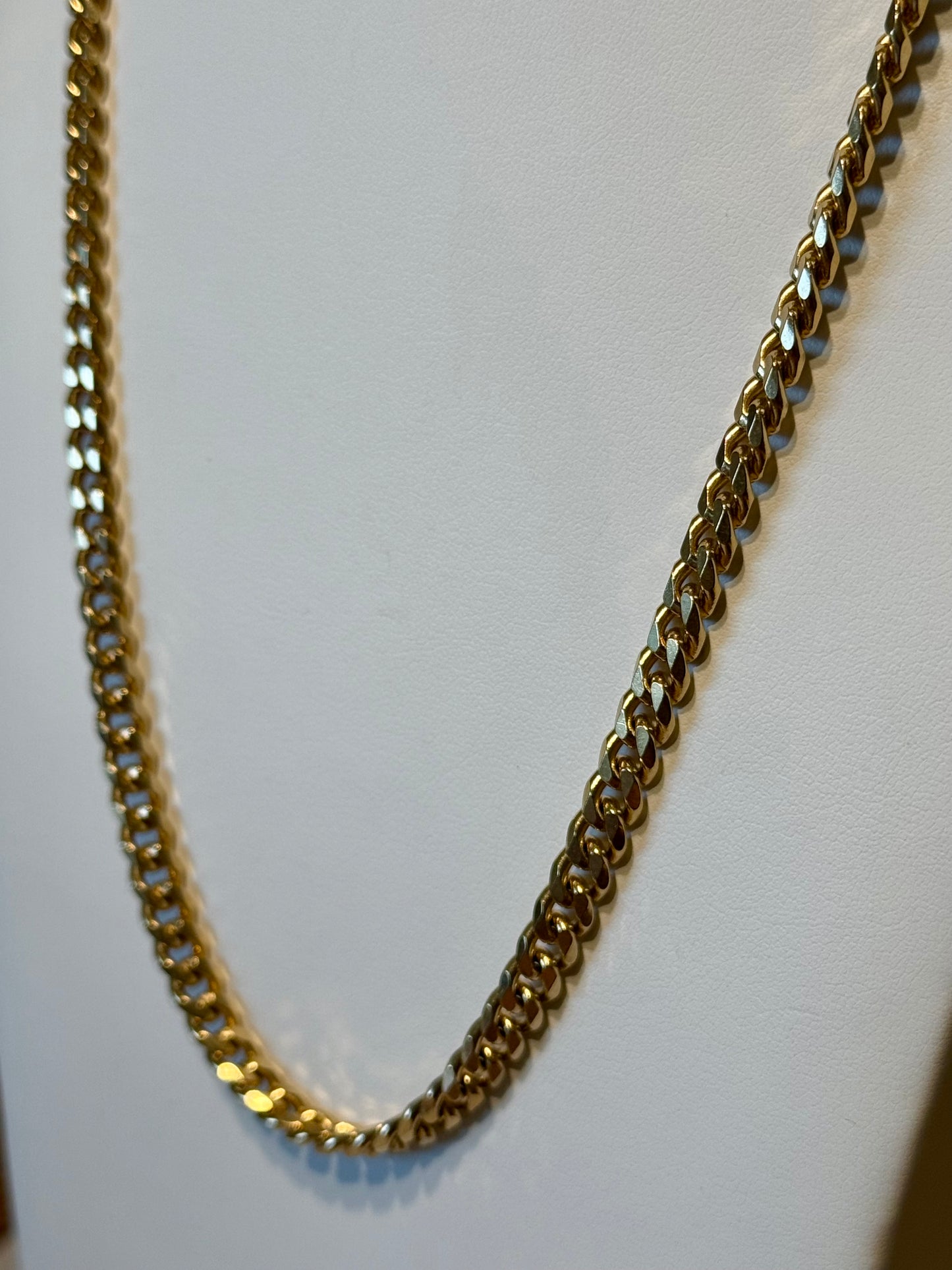 Steel Chain Curb Necklace! 24”