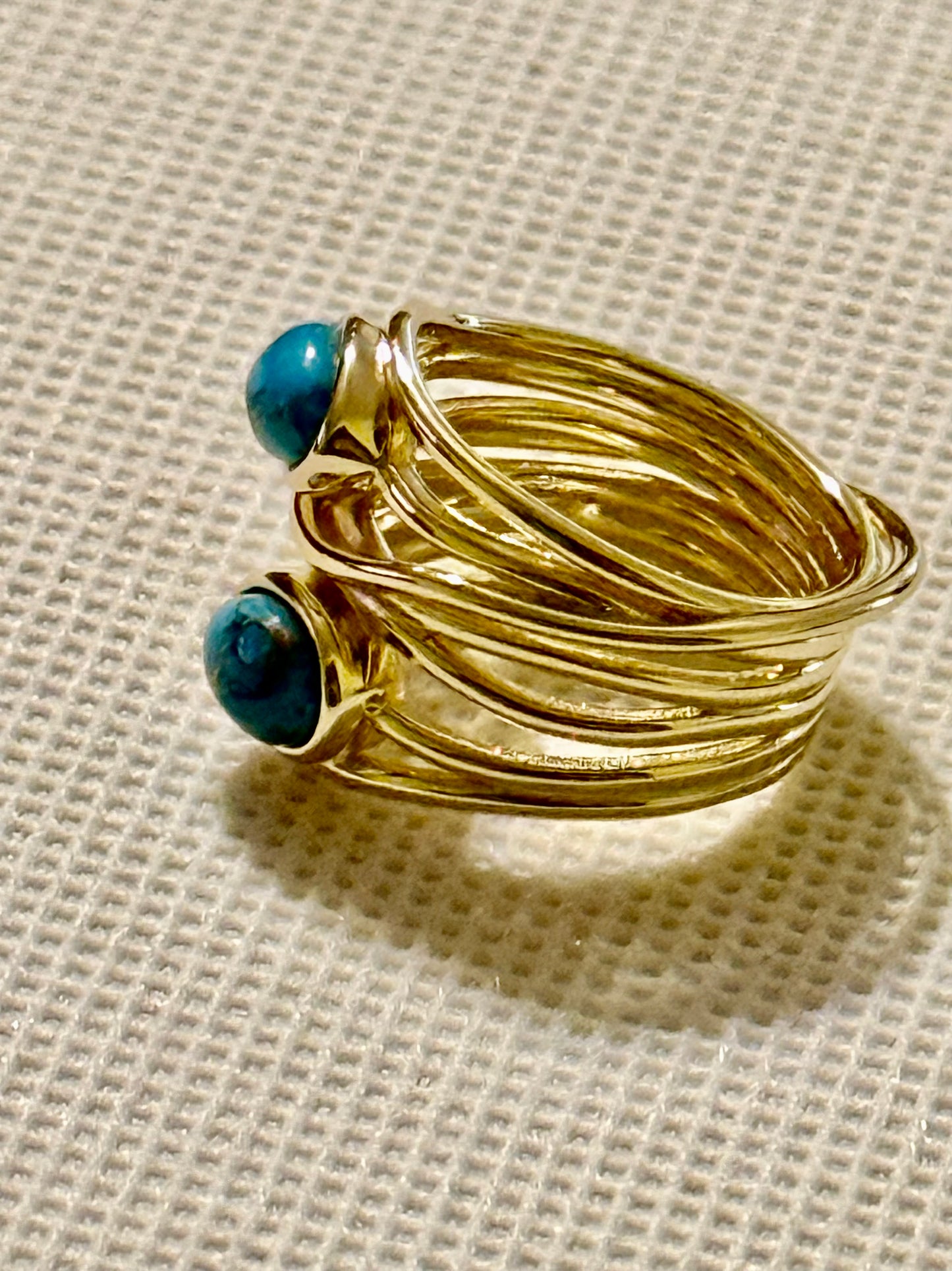 14K Turquoise Ring! 5.5