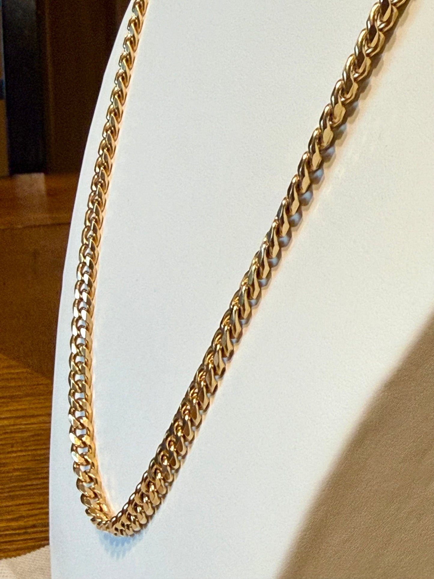 Steel Chain Curb Necklace! 24”