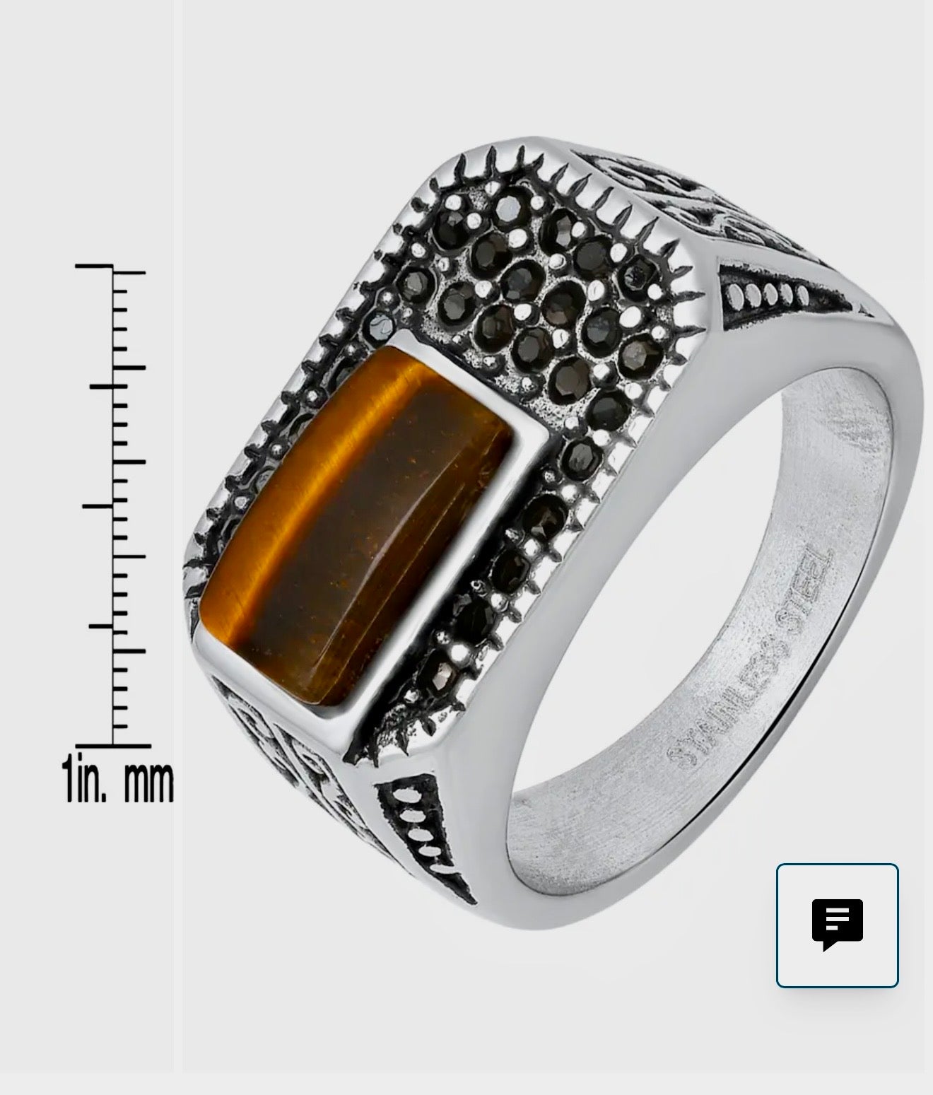 Men’s Tiger’s Eye Ring! 9