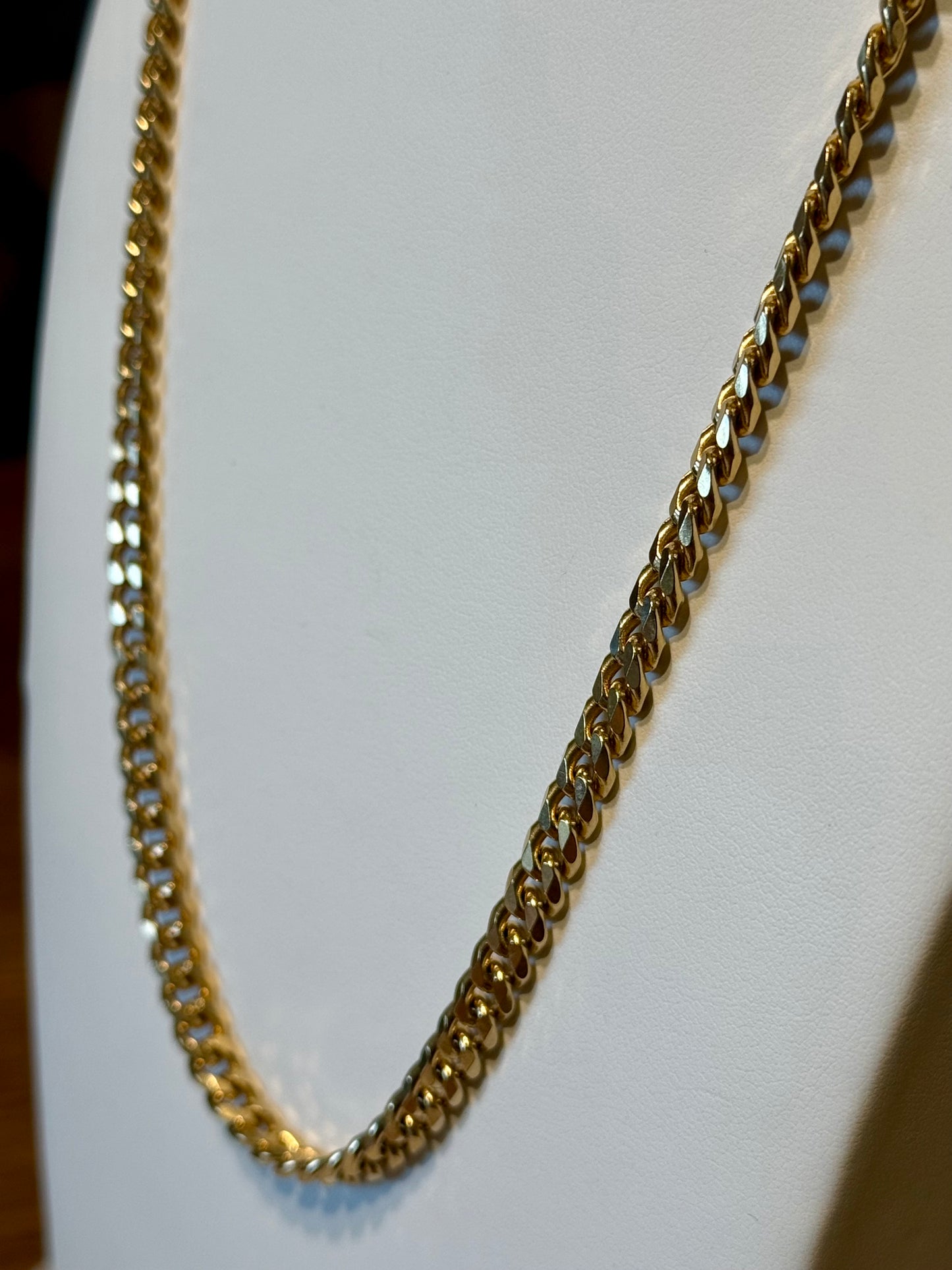 Steel Chain Curb Necklace! 24”