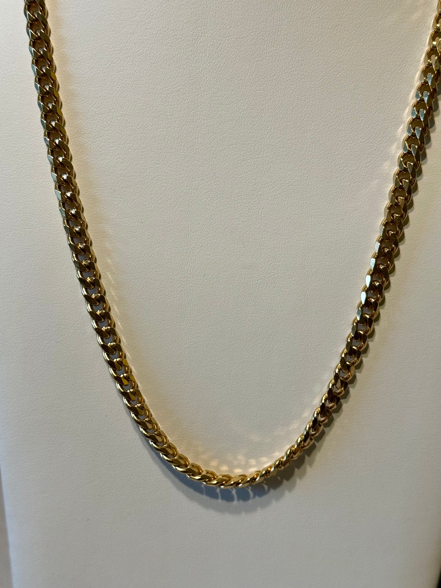 Steel Chain Curb Necklace! 24”