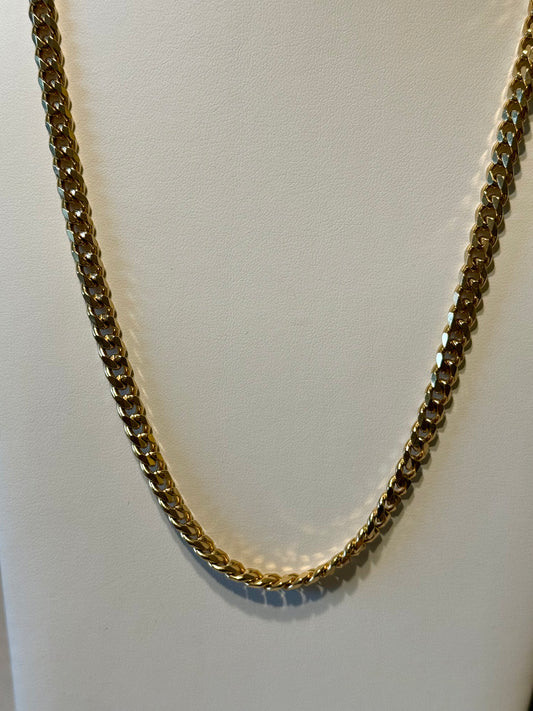 Steel Chain Curb Necklace! 24”