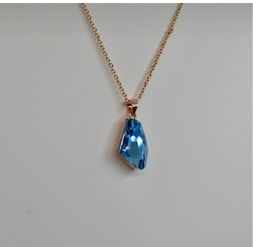 Blue Crystal Necklace!