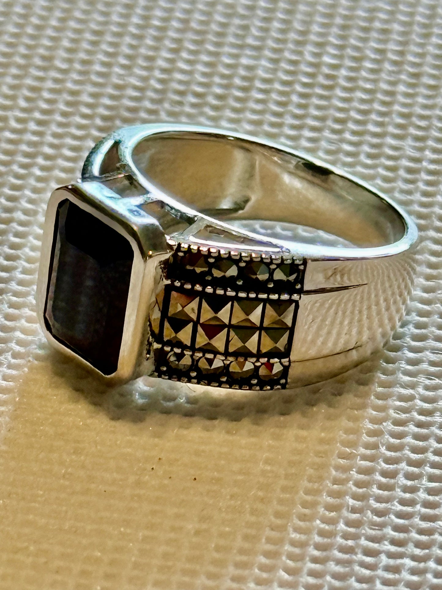 Spinel And Sterling Silver Ring, 7