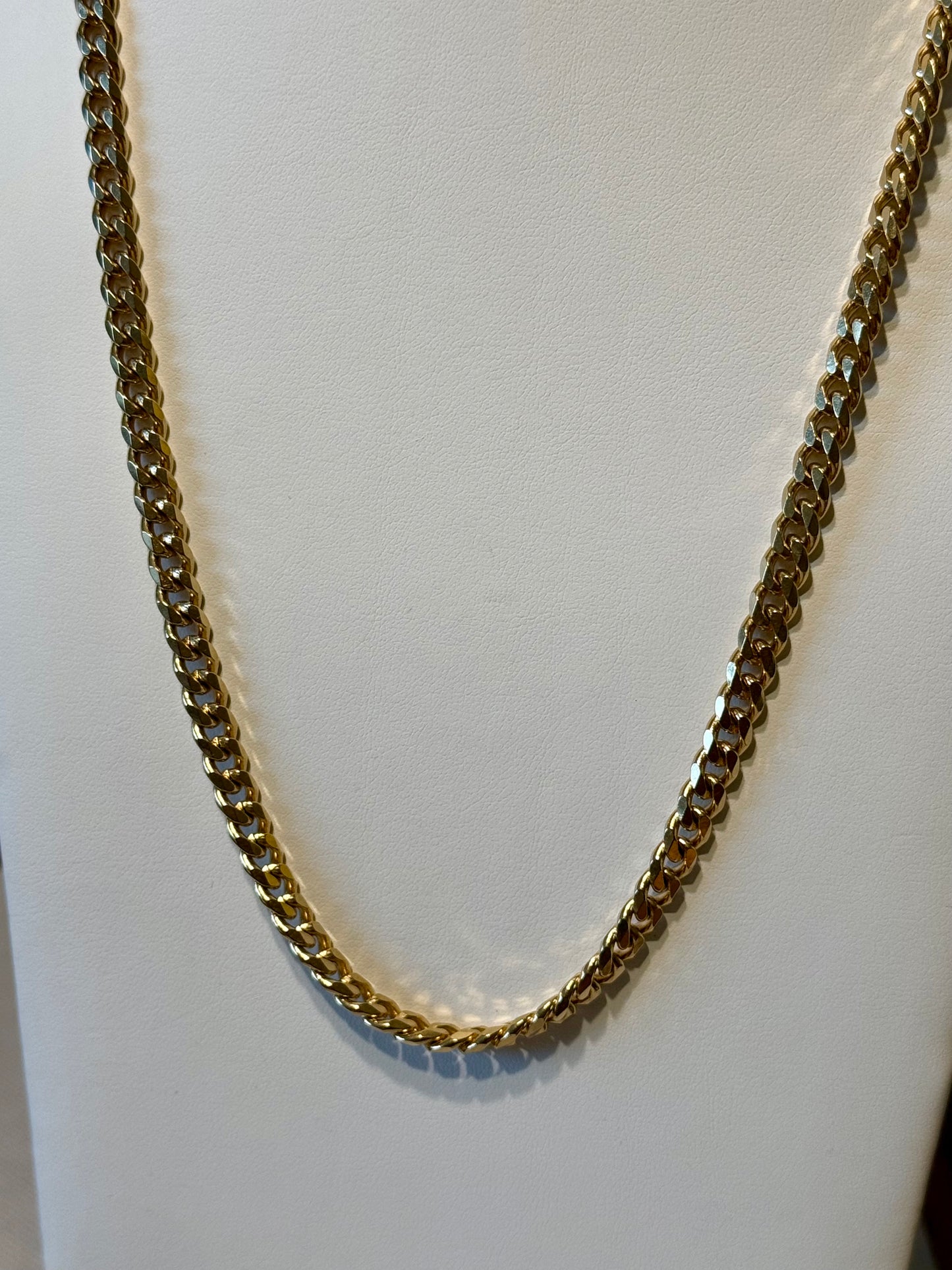 Steel Chain Curb Necklace! 24”