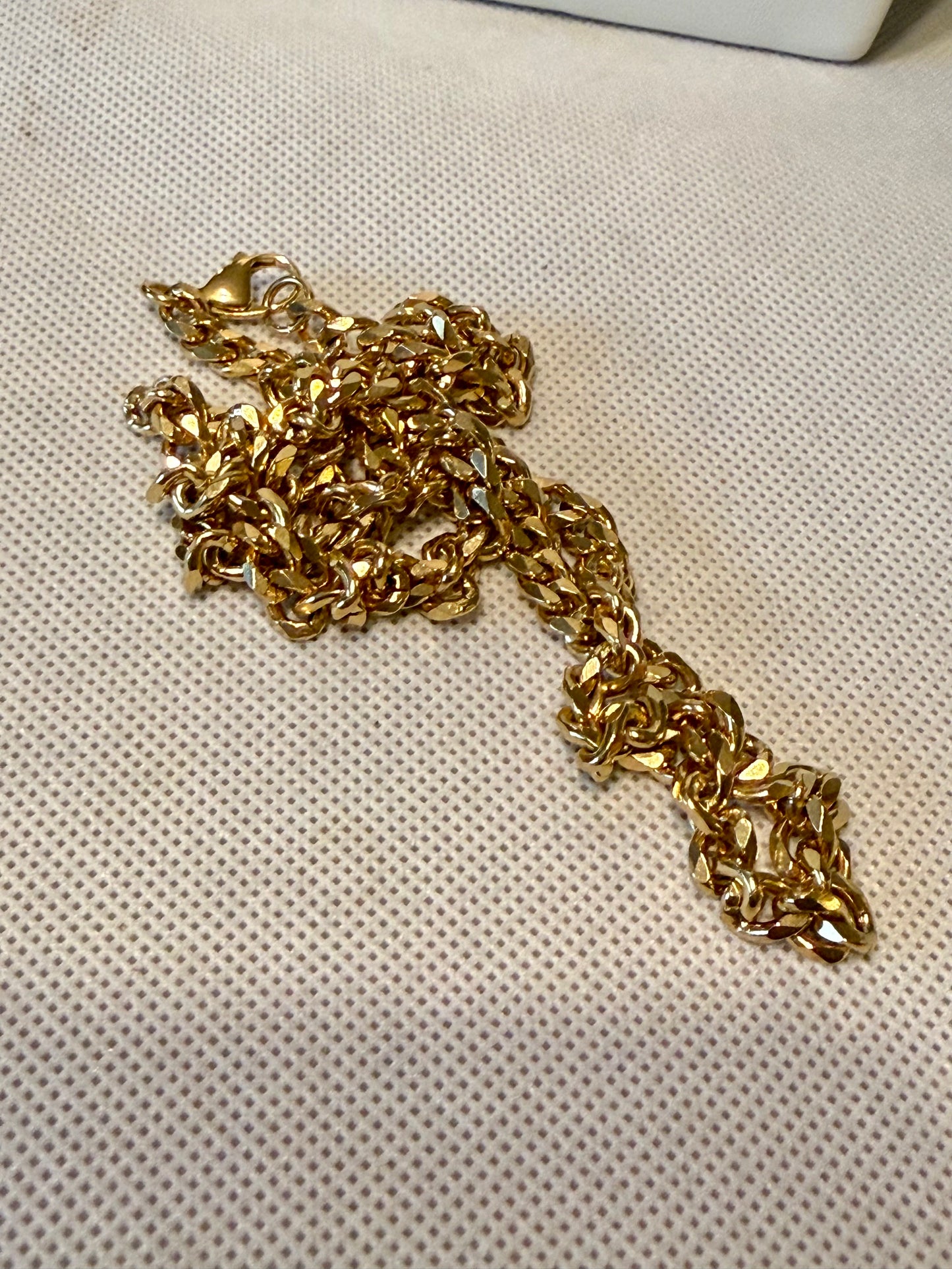 Steel Chain Curb Necklace! 24”
