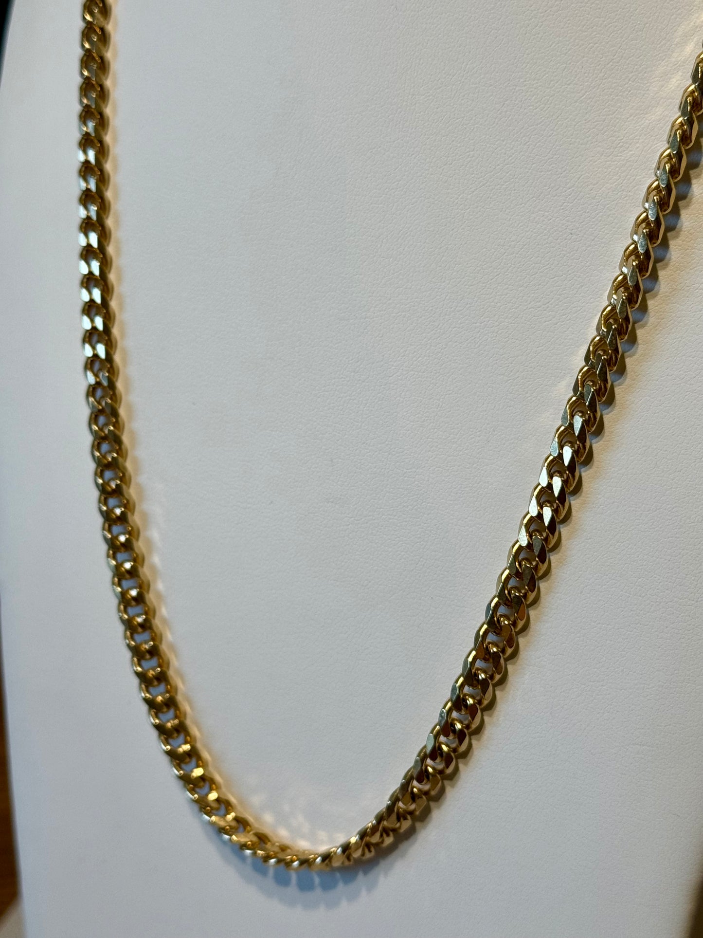 Steel Chain Curb Necklace! 24”