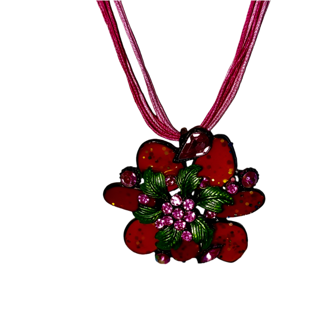 Floral Pendant Necklace!