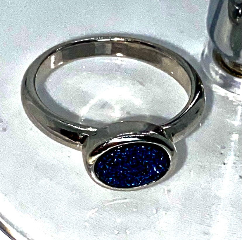 Blue Druzy Ring! 8