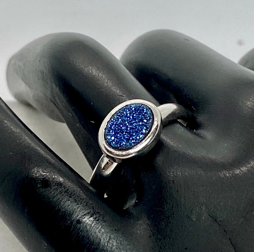 Blue Druzy Ring! 8