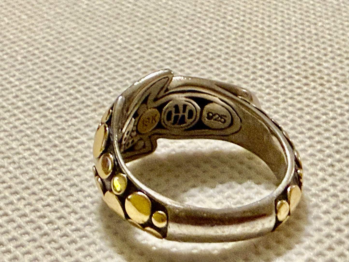 John Hardy Dot Leaf Ring! 7