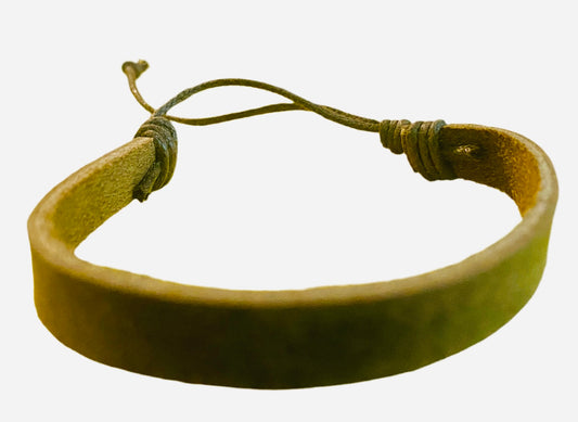 Handmade Leather Strip Bracelet!