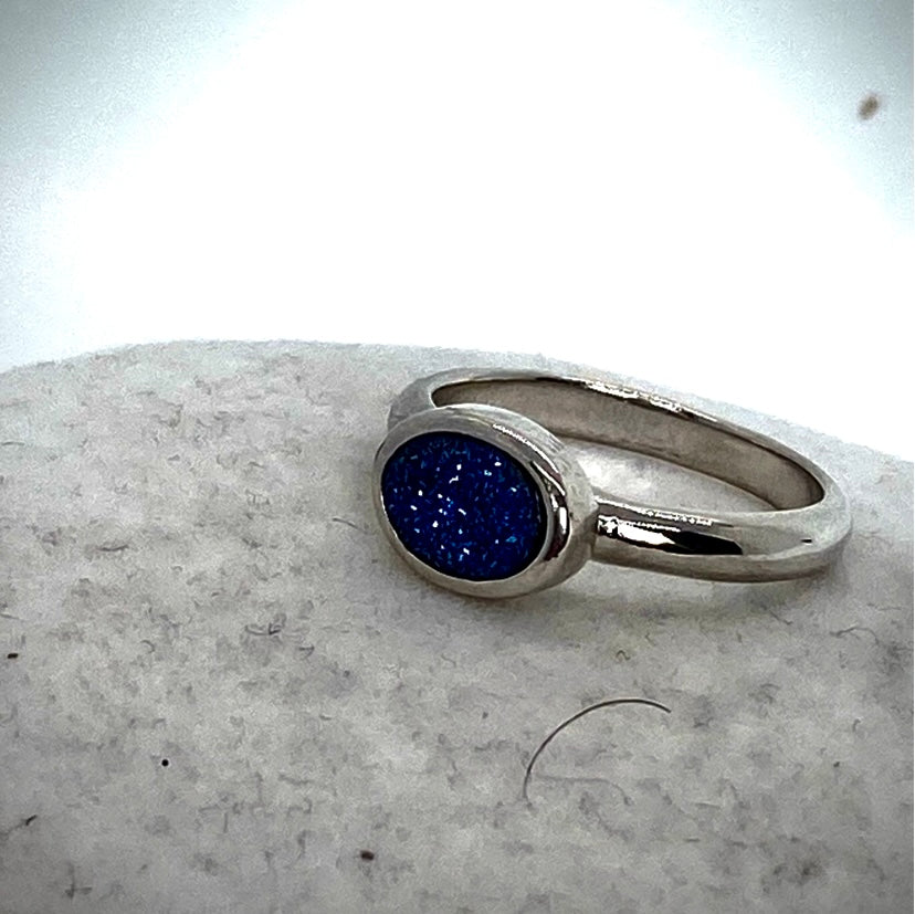 Blue Druzy Ring! 8