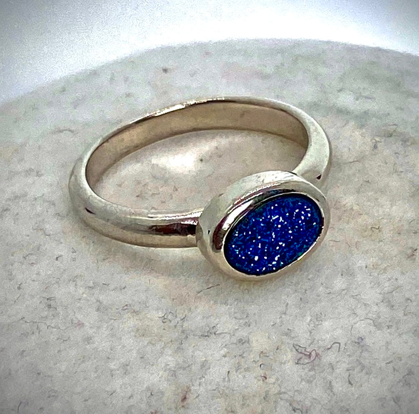 Blue Druzy Ring! 8