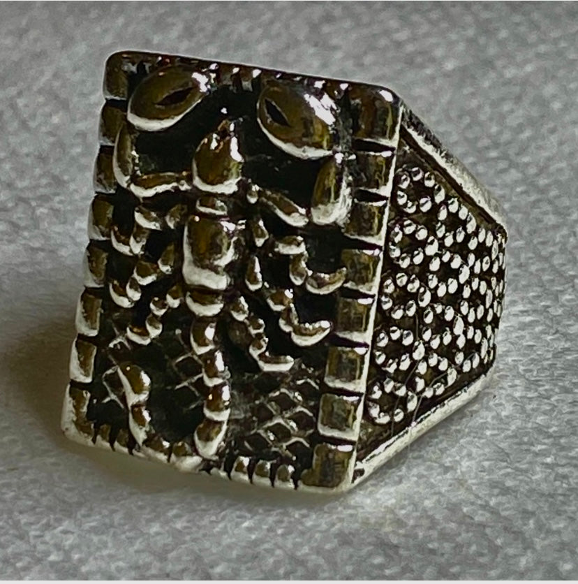 Silver Plated Statement Ring! 7.5