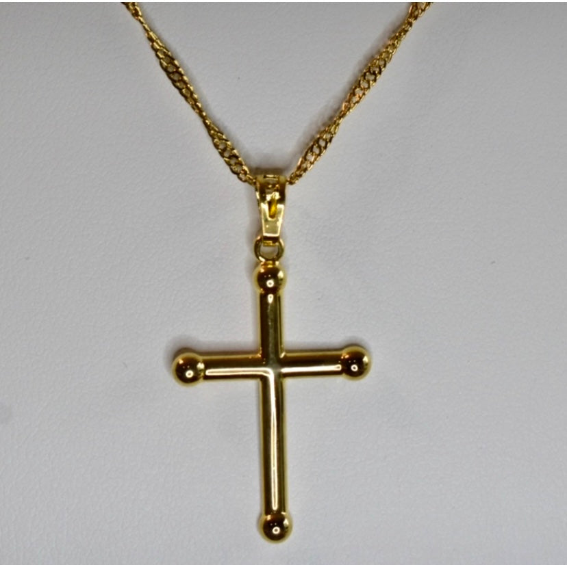 Gold Filled Cross Pendant Necklace!