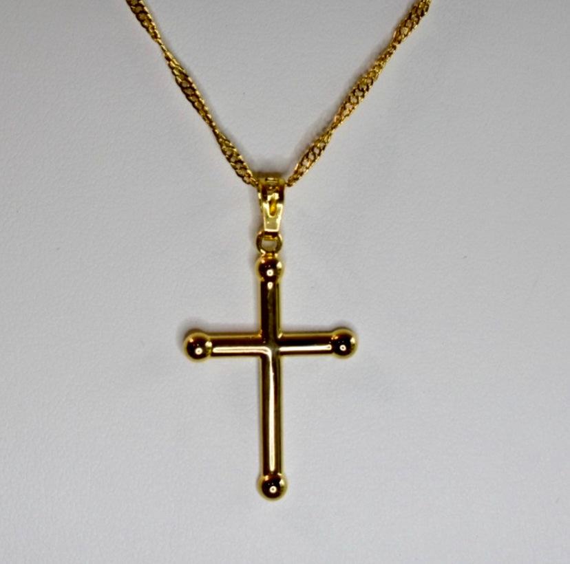 Gold Filled Cross Pendant Necklace!