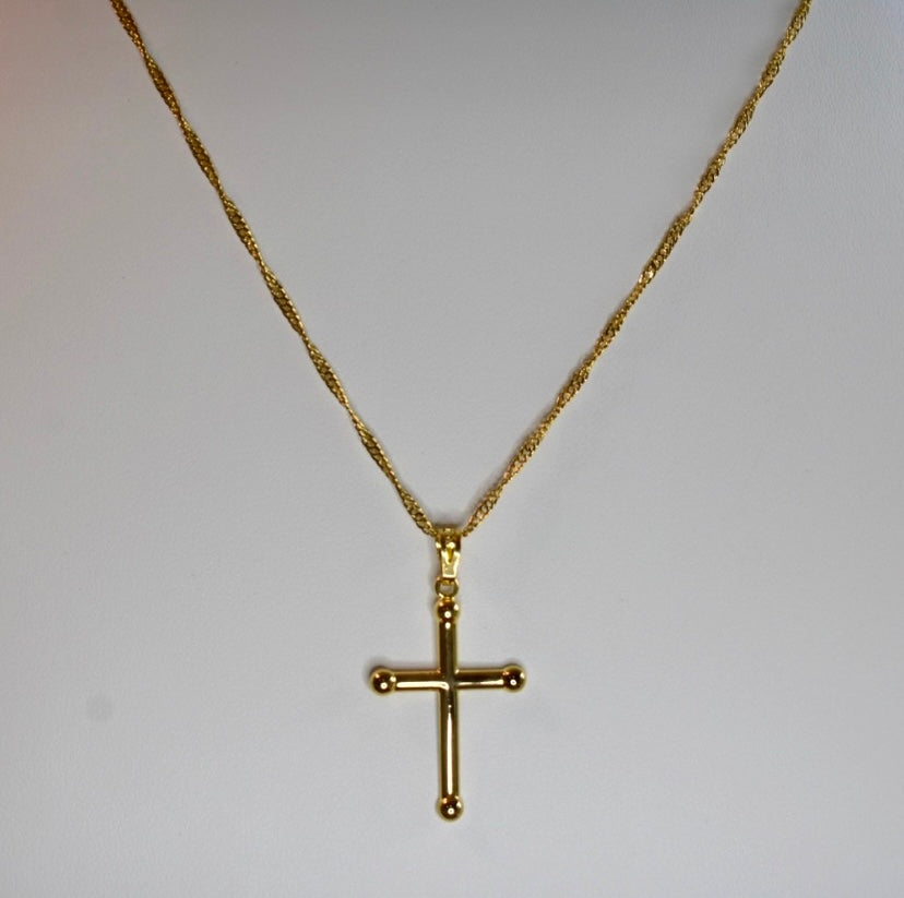 Gold Filled Cross Pendant Necklace!