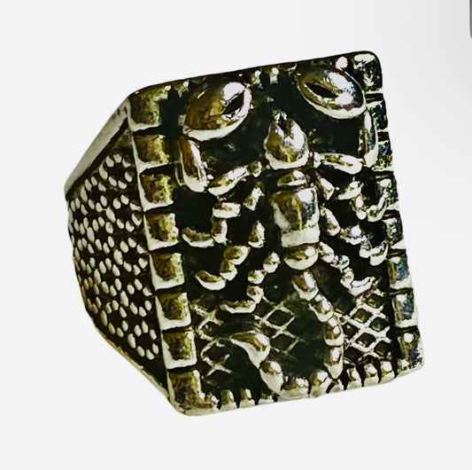 Silver Plated Statement Ring! 7.5