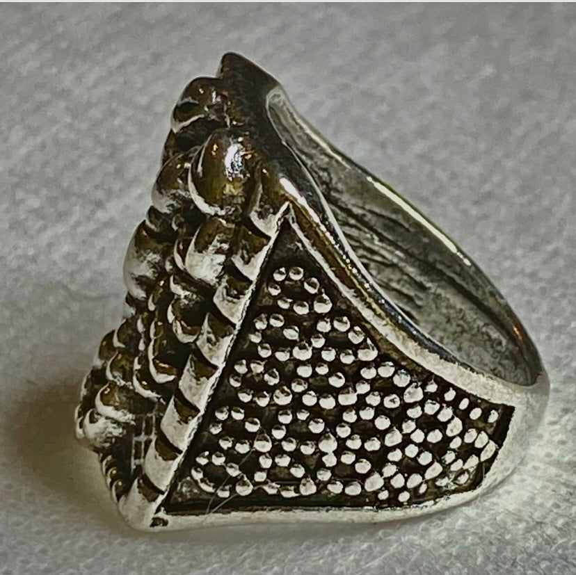 Silver Plated Statement Ring! 7.5